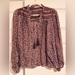 ULLA JOHNSON tassel blouse